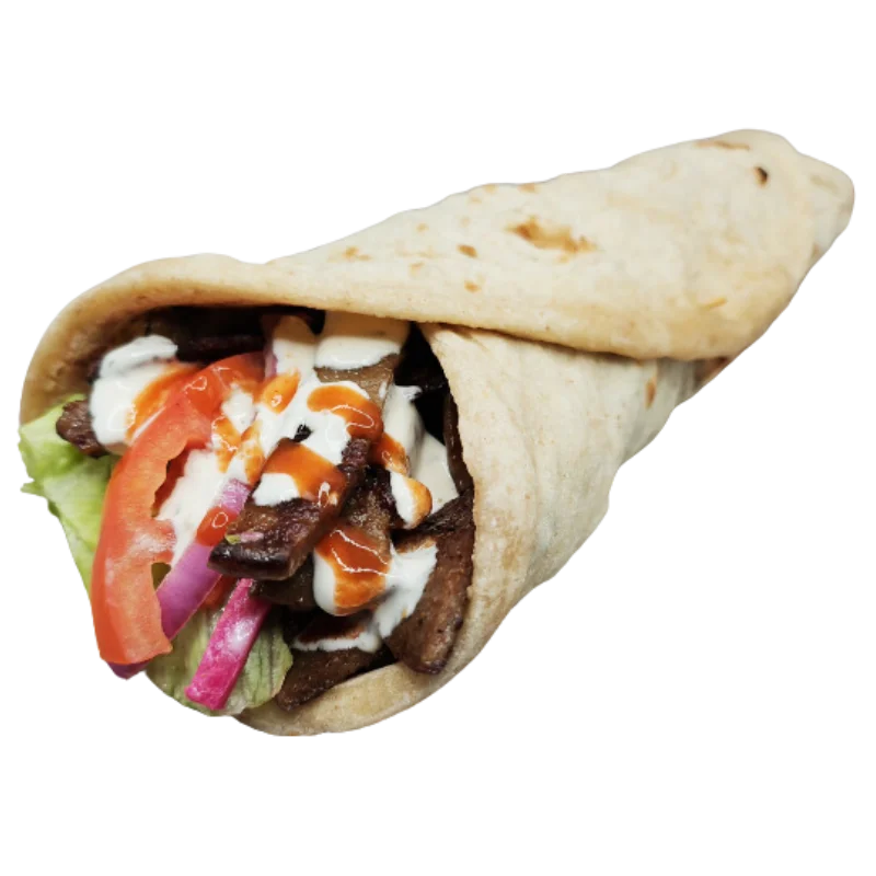 Gyro Wrap Fresh Naan Hamilton Neighbour Shawarma