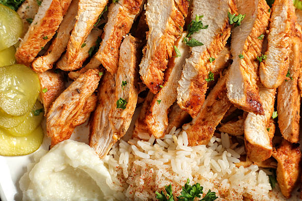 chicken shawarma rice bowl